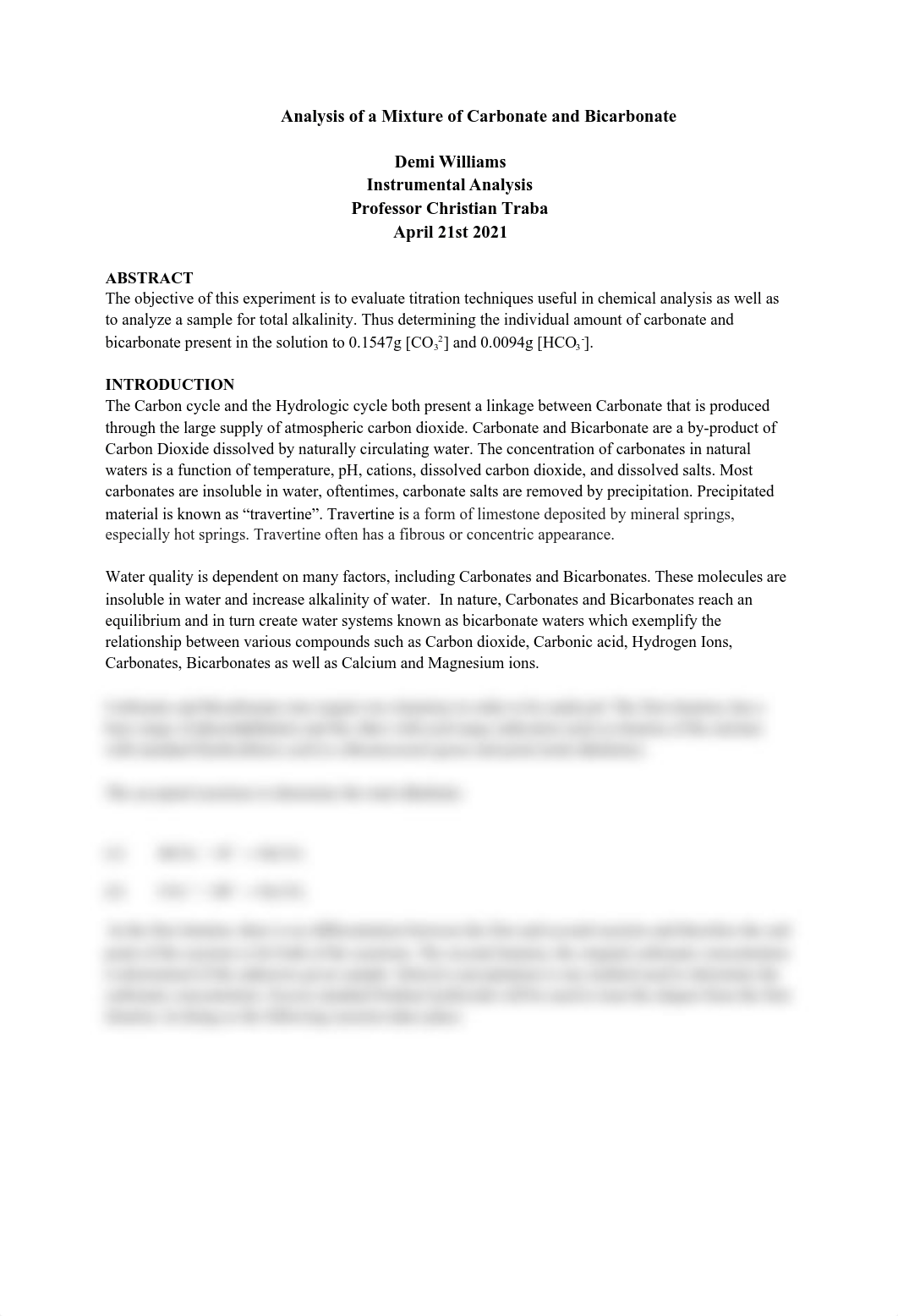 Lab 6 - Analysis of a Mixture of Carbonate and Bicarbonate (1).pdf_dz397gfsoby_page1