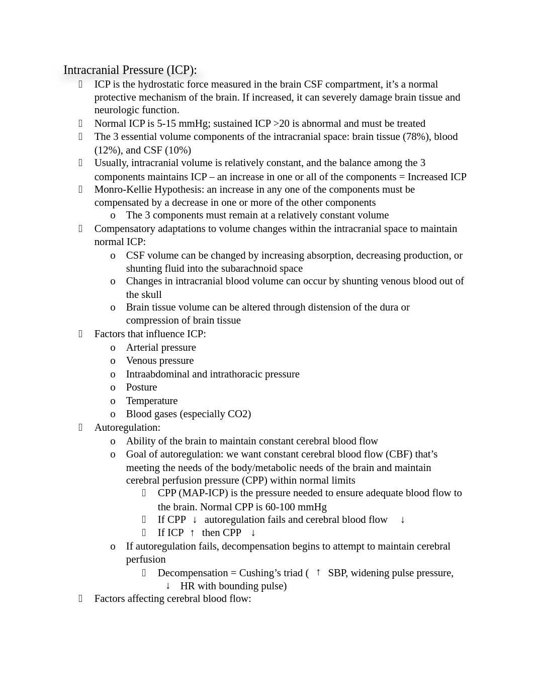 Intracranial Pressure Notes .docx_dz3a55e2opx_page1