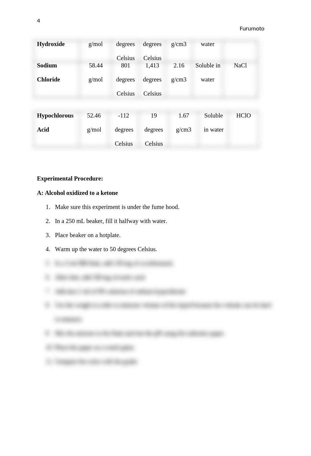 Laboratory Experiment 1 - Oxidation of Cyclohexanol to Cyclohexanone.docx_dz3hh7j14zm_page4