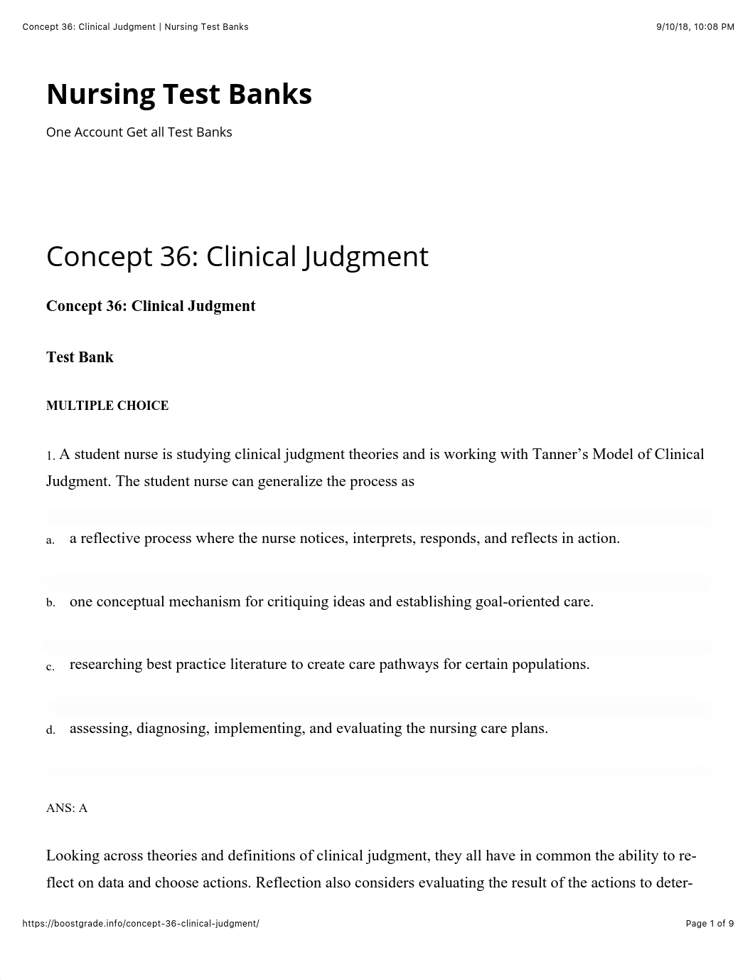 Concept 36: Clinical Judgment | Nursing Test Banks.pdf_dz3vt6mjp9q_page1