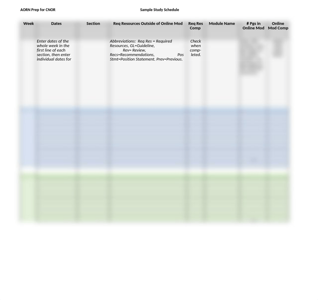 Prep for CNOR Sample Study Schedule 091919.xlsx_dz42icsj1fn_page1