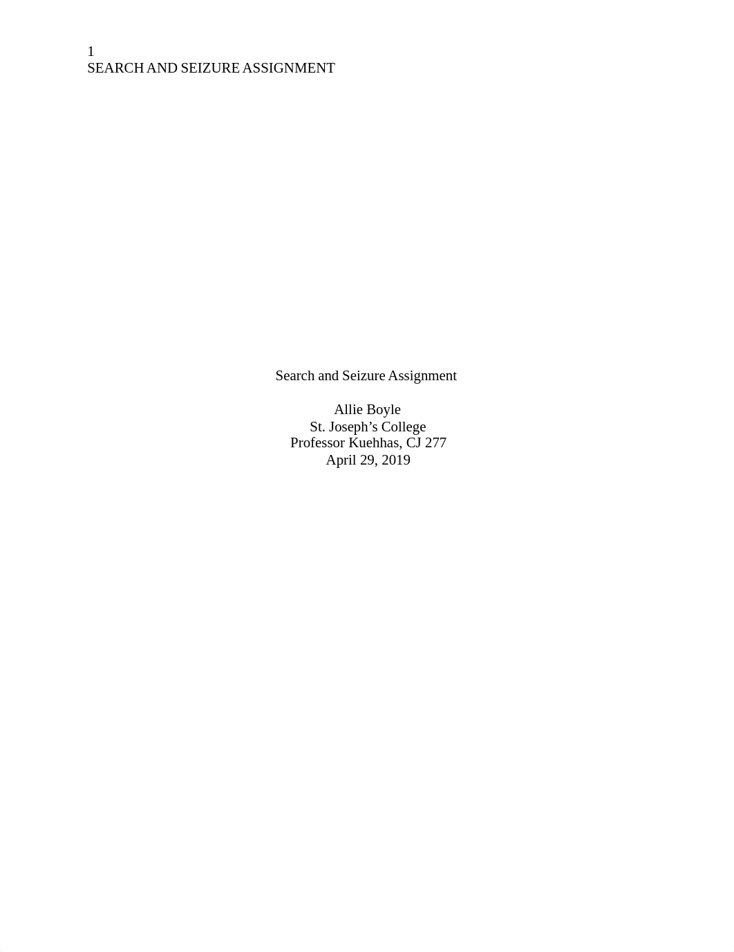 Search and Seizure Assignment CJ 277.docx_dz42ua61vq6_page1