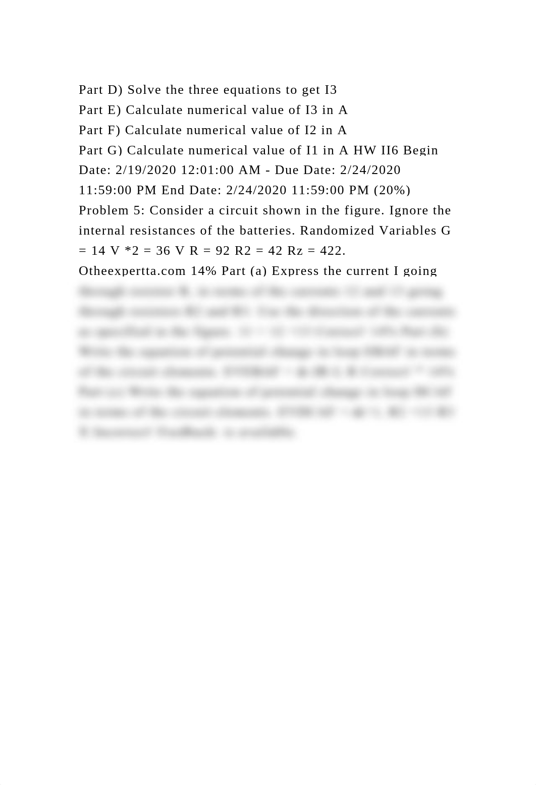 Part D) Solve the three equations to get I3Part E) Calculate numer.docx_dz4hp8w3g4d_page2