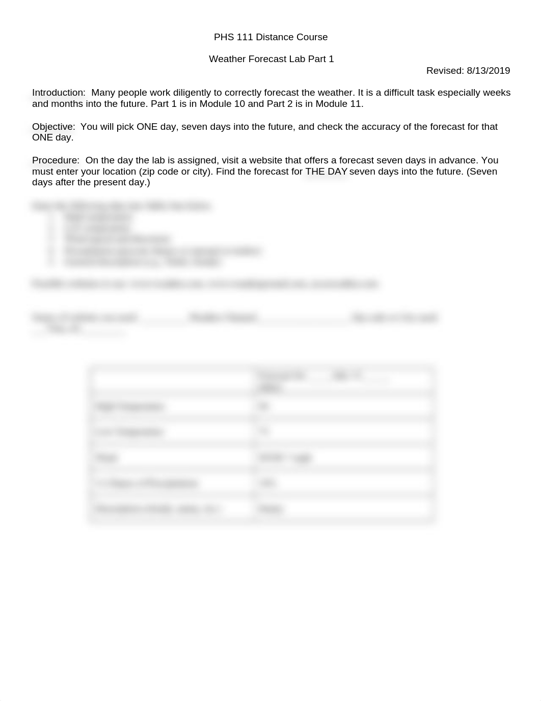 Lab Dist PHS 111 Weather Forecast Part 1.docx_dz4via4l30h_page1