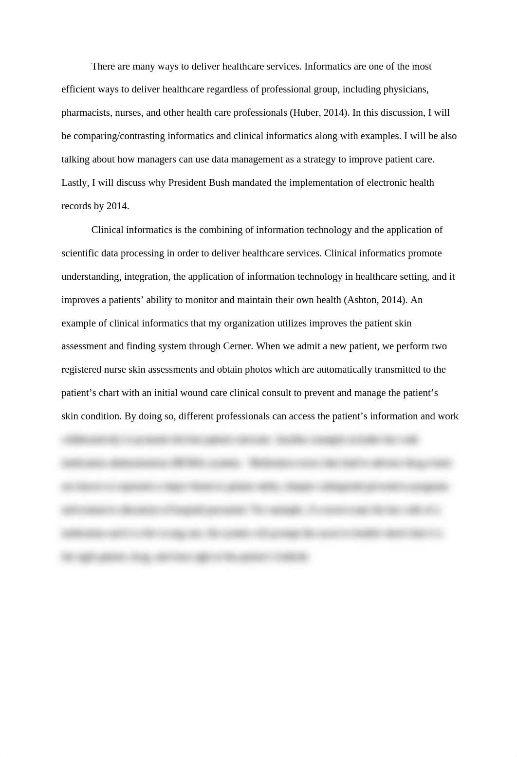 M3 A6 DB CLINICAL INFORMATICS WHAT ROLE DOES IT PLAY IN QUALITY, SAFETY AND POPULATION HEALTH.docx_dz50vq6h62m_page1