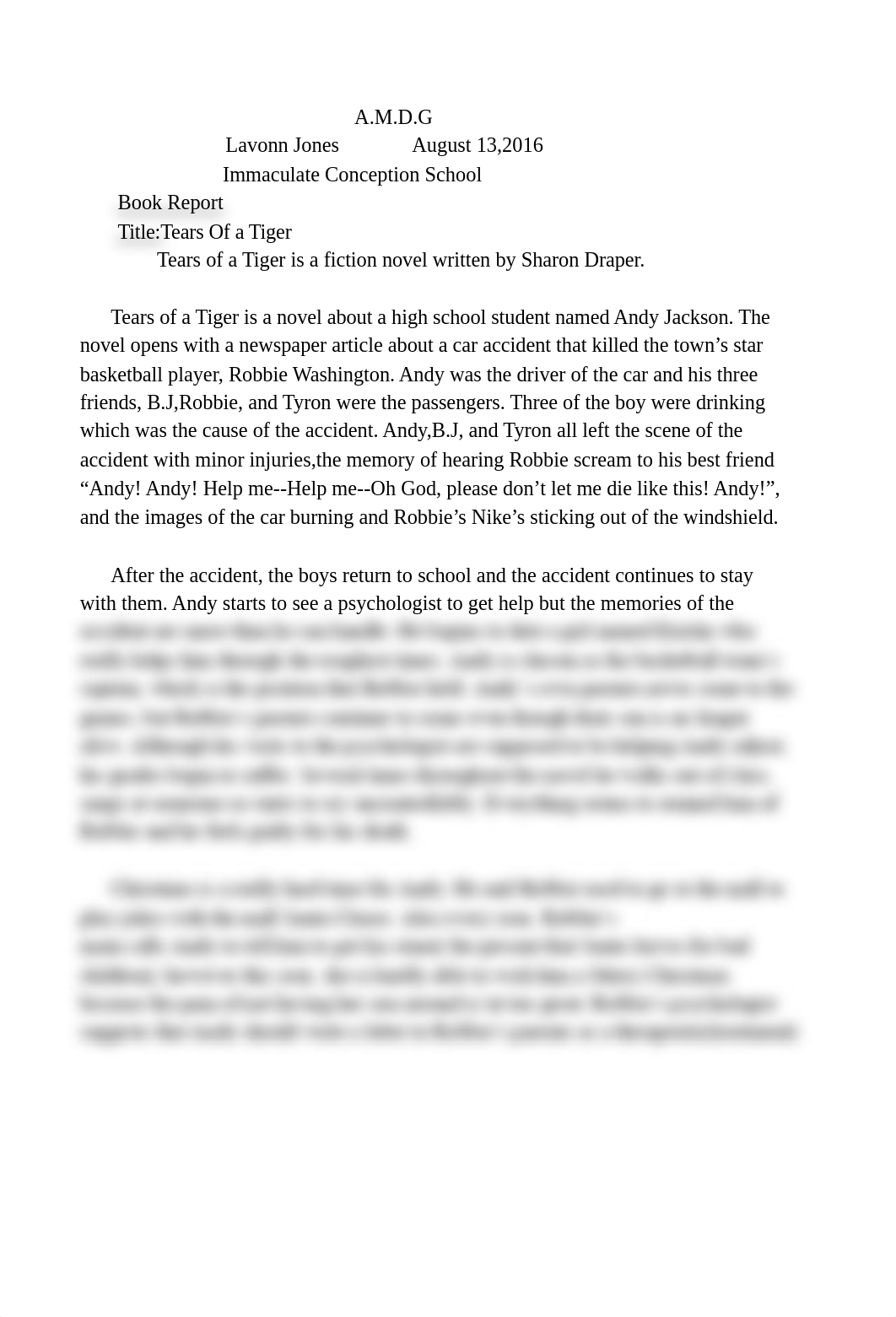 Tears of a Tiger book report.pdf_dz56zr2g01z_page1