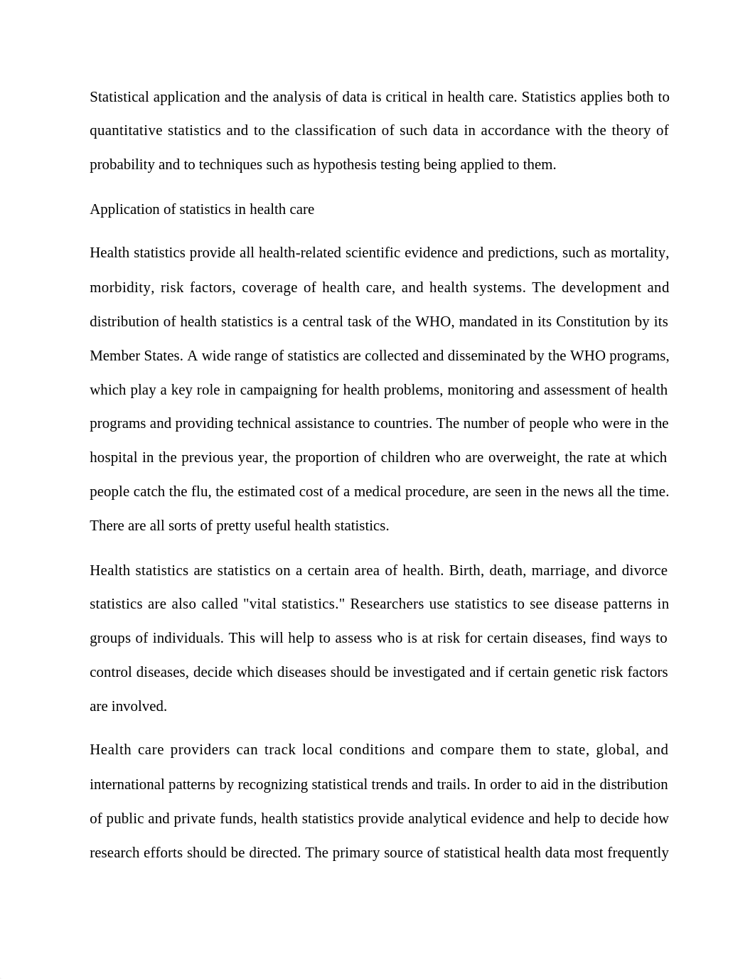 Statistical application and the analysis of data is critical in health care.docx_dz59mvgzblw_page1