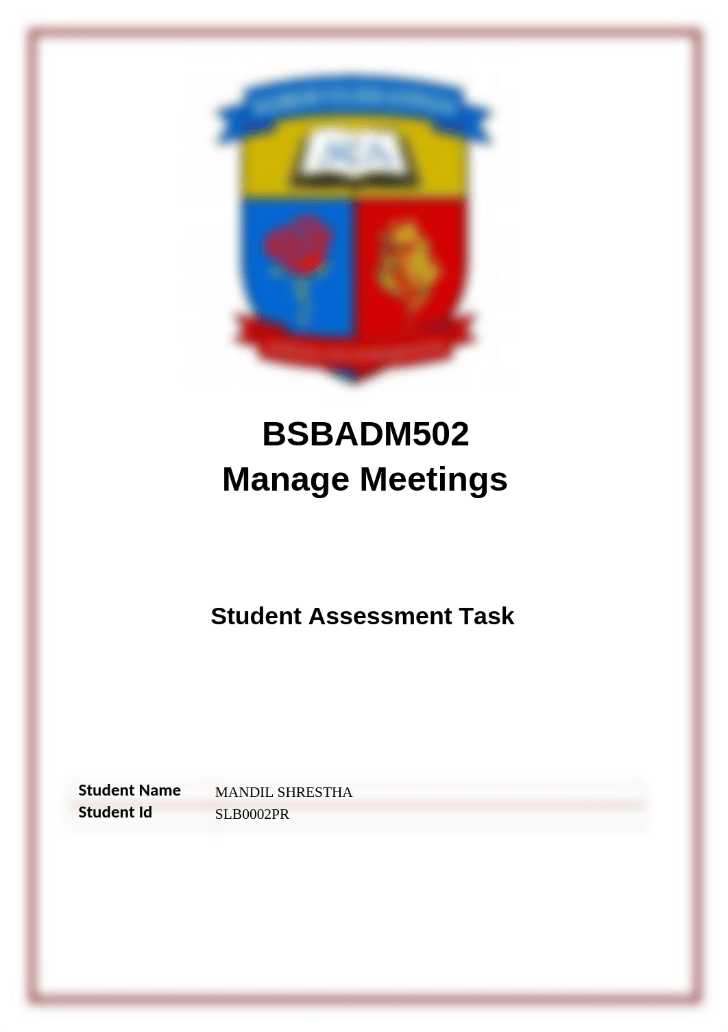 mandil BSBADM502 MANAGE MEETING.docx_dz5gp3rxlng_page1