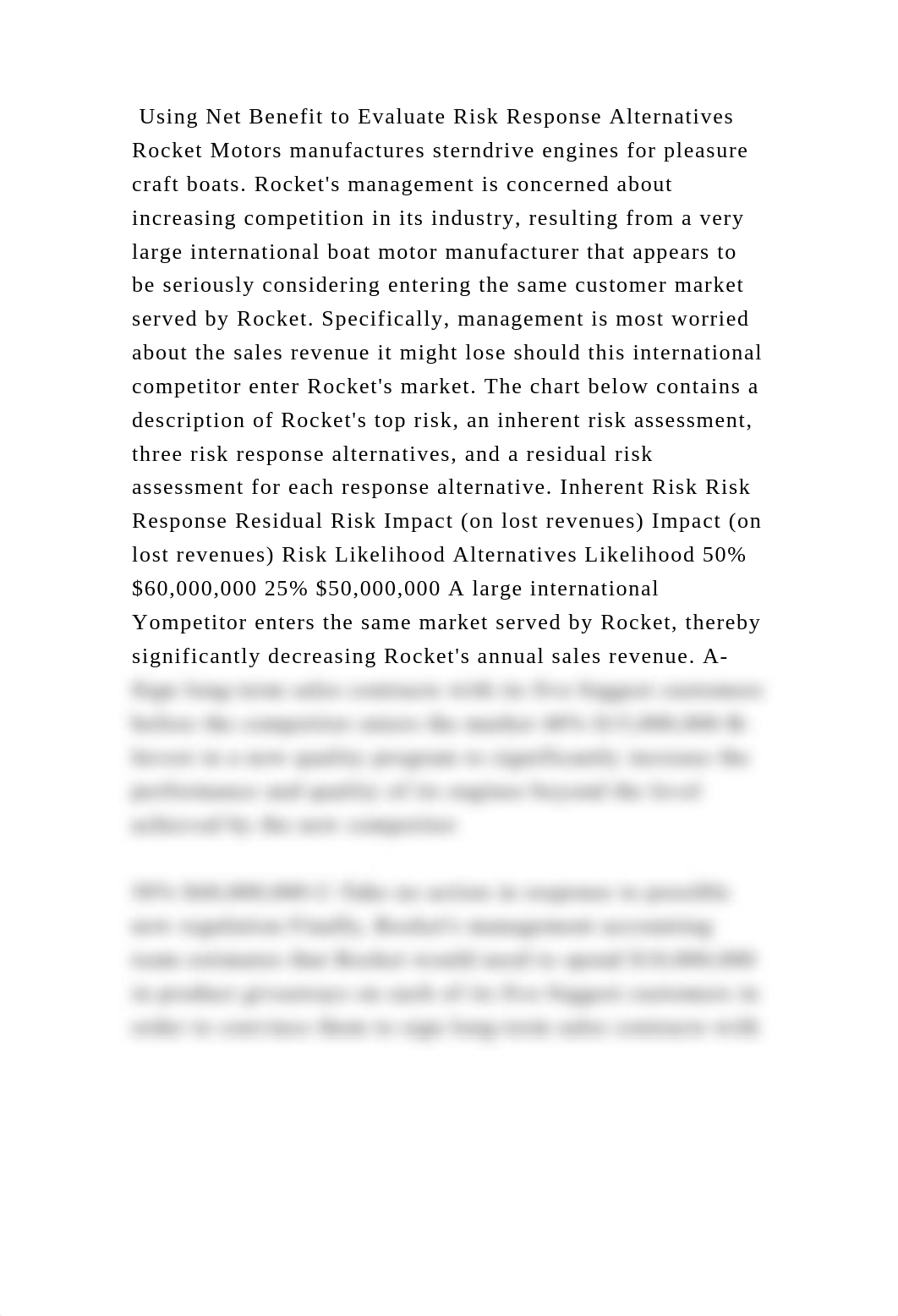 Using Net Benefit to Evaluate Risk Response Alternatives Rocket Motor.docx_dz616pc2wfx_page2