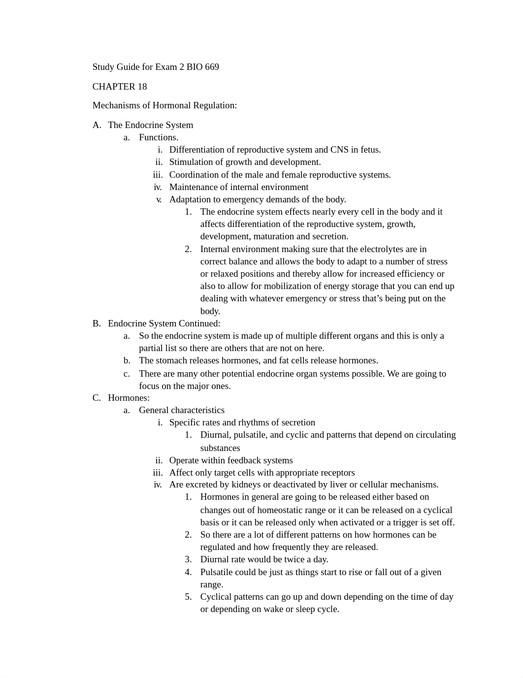 Study Guide for Exam 2 BIO 669.docx_dz61ppd1q30_page1