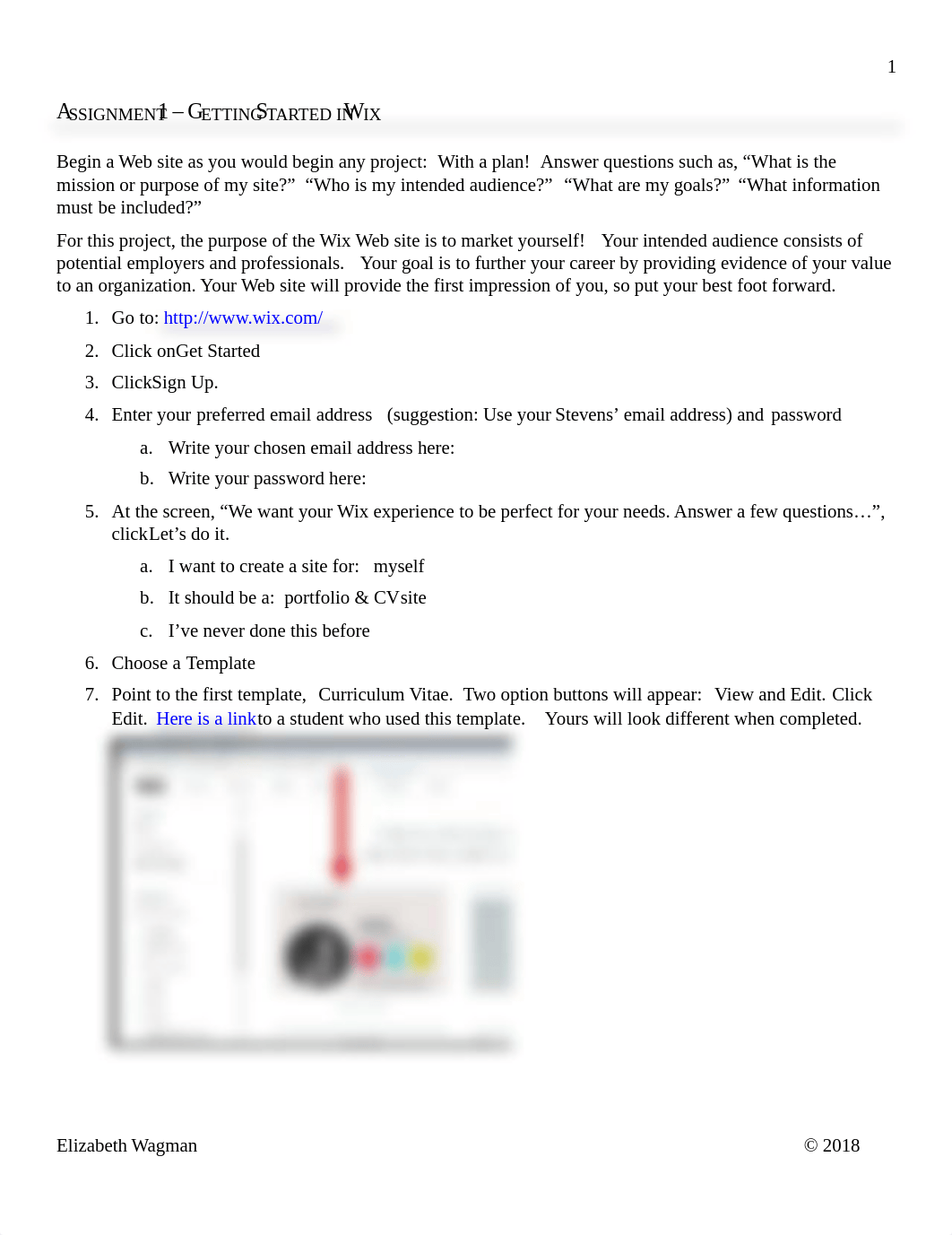 Assignment 1 Getting Starting with Wix.pdf_dz64gp4maah_page1