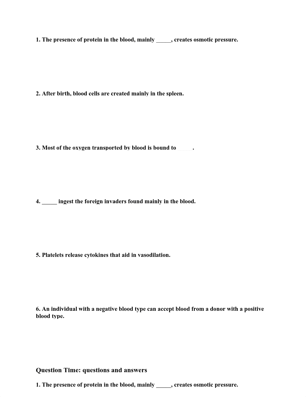 A&P II Lab #2 Cardiovascular System Blood.pdf_dz6an9epyym_page1