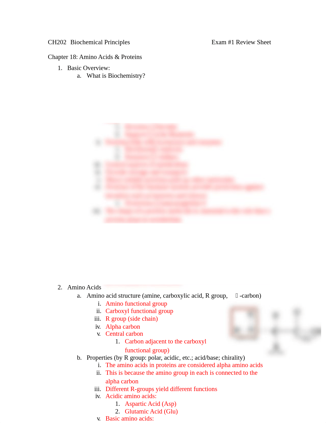 CH202 Biochemical Principles Exam #1 Review Sheet.docx_dz6aua9zm0i_page1