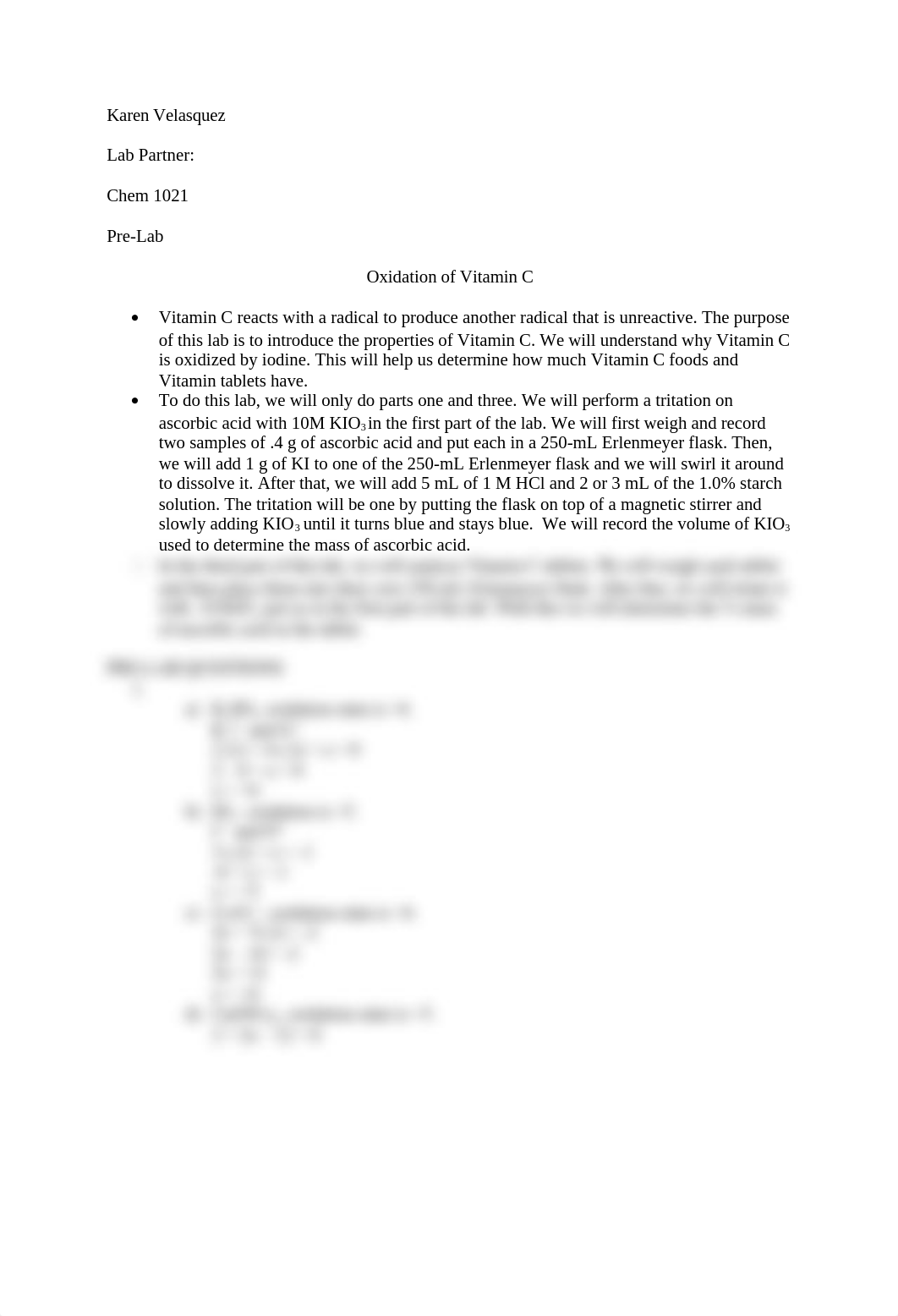 Karen Velasquez Oxidation of Vitamin C Pre Lab.docx_dz6encaydu3_page1