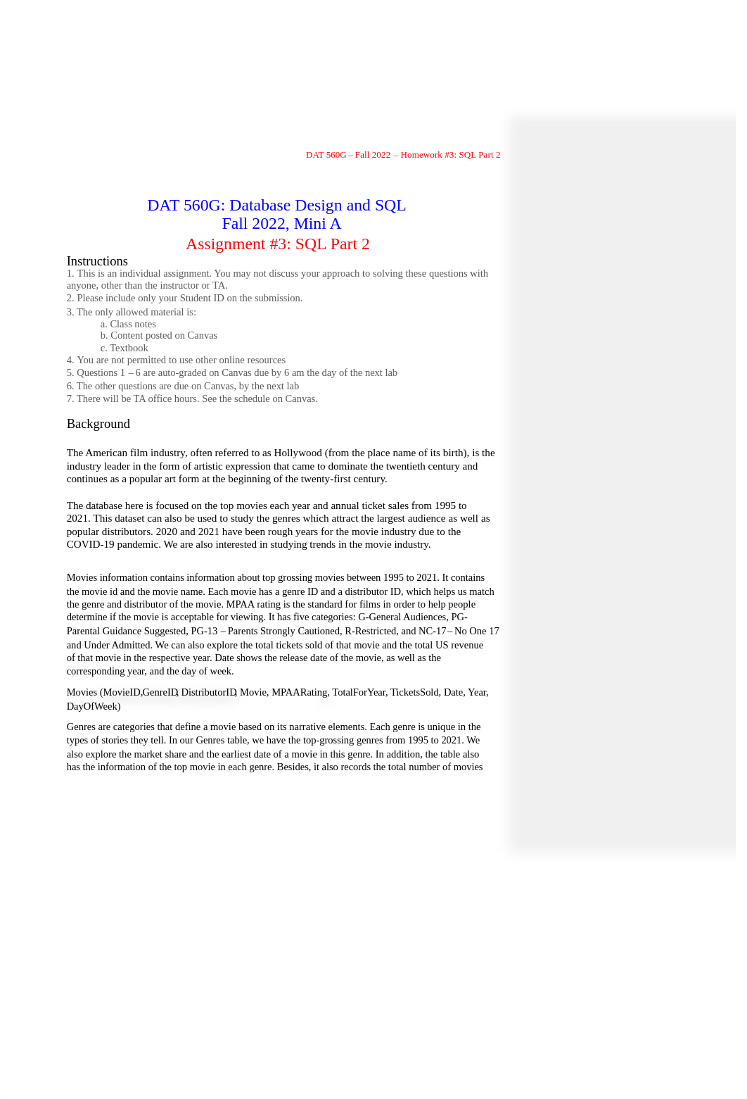 DAT 560G F22 Homework #3 - Solutions.pdf_dz6uf1pxfl6_page1