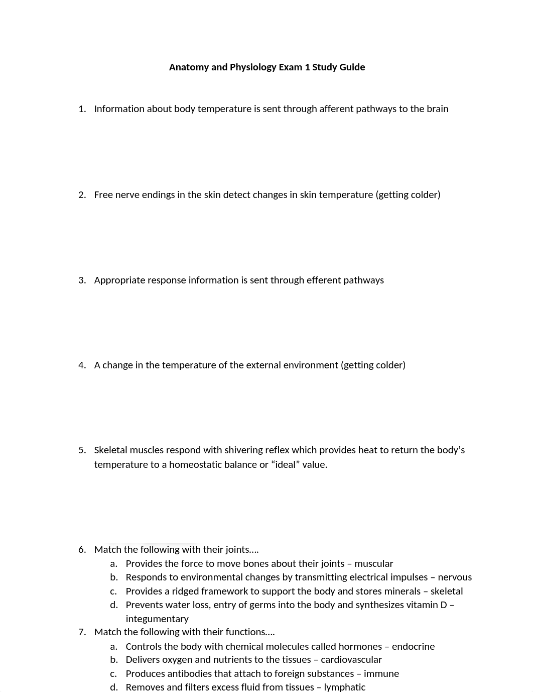 Anatomy and Physiology Exam 1 Study Guide.docx_dz7tpzlyre5_page1