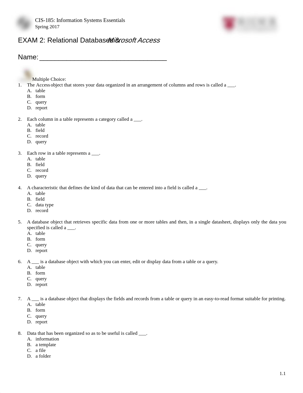 Exam #2 v1 (CIS-185)-2(1).pdf_dz7wx6fws2i_page1