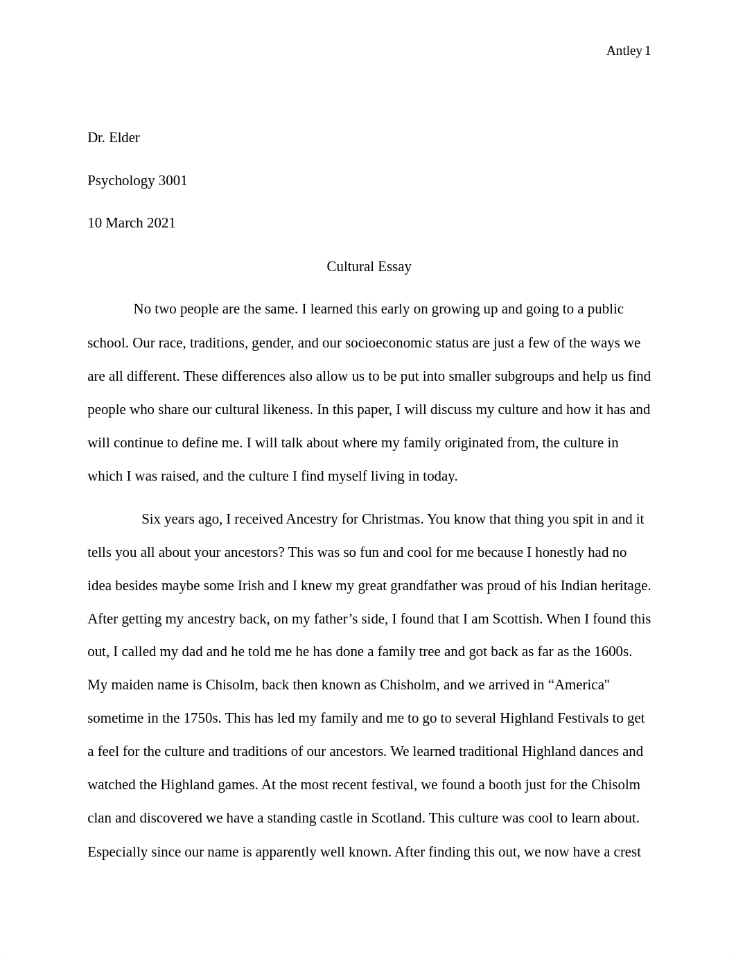 Psychology Cultural Essay.docx_dz7zgszaevc_page1