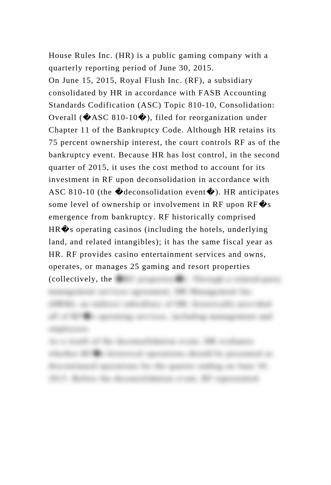 House Rules Inc. (HR) is a public gaming company with a quarterly re.docx_dz81j9928dx_page2