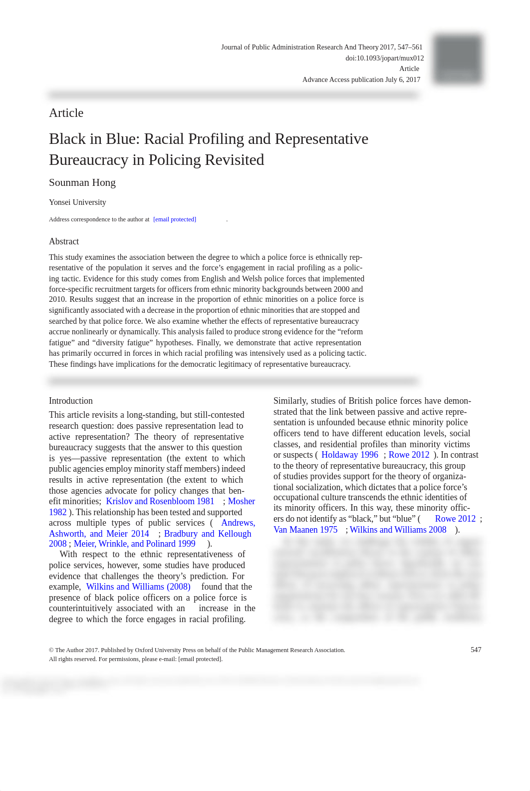 1. Black in Blue_ Racial Profiling and Representative Bureaucracy in Policing Revisited.pdf_dz8h9mo2tmu_page1