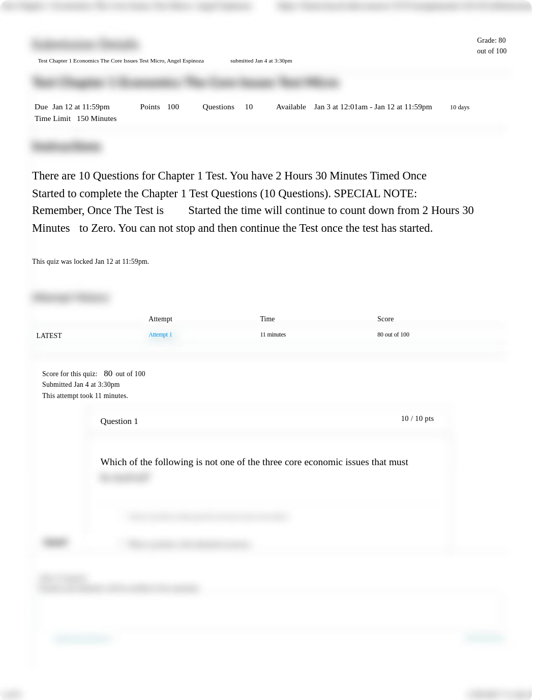 Test Chapter 1 Economics The Core Issues Test Micro_dzafe57q221_page1