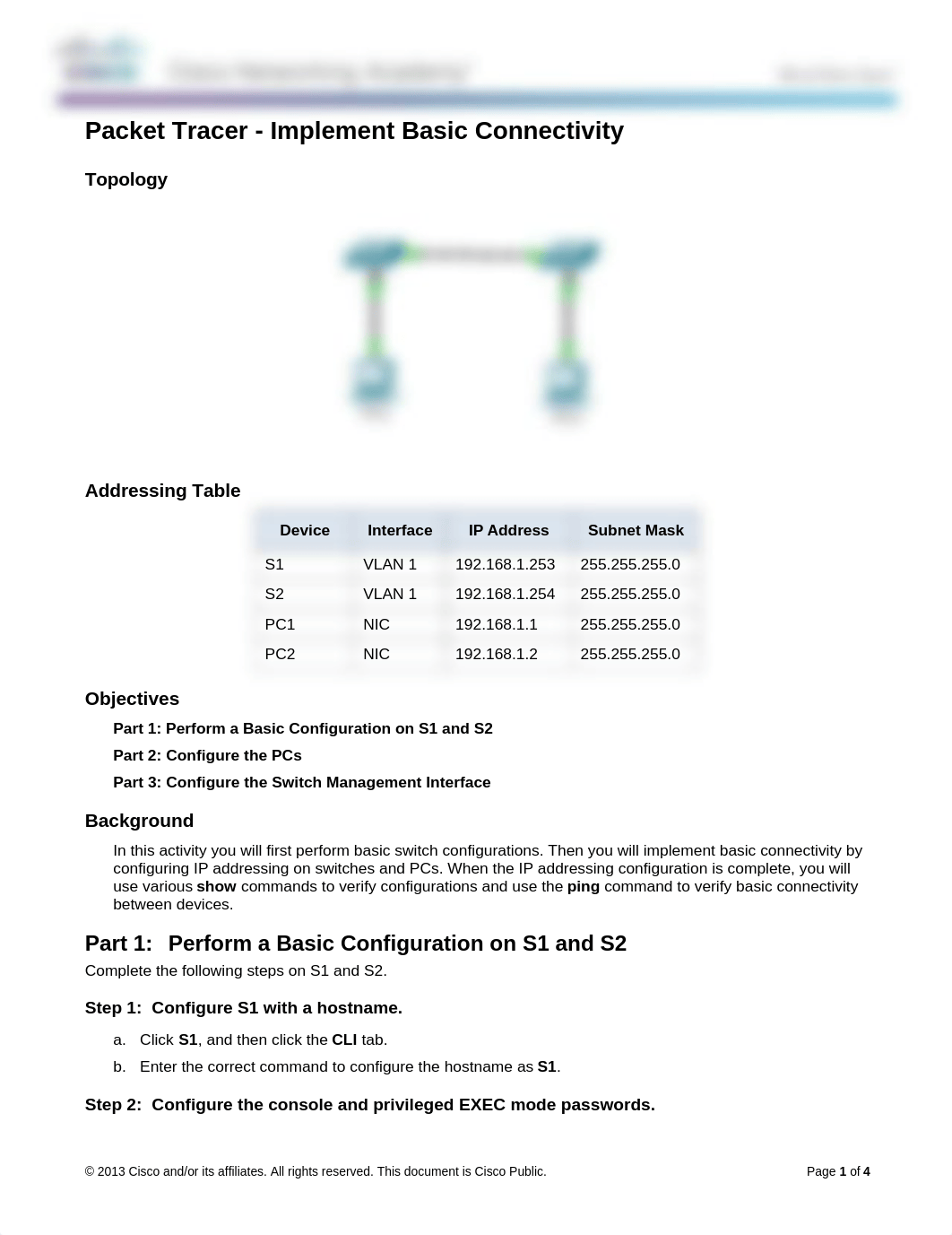 2.3.2.5 Packet Tracer - Implementing Basic Connectivity  Instructions FINISHED_dzaop12m2sb_page1