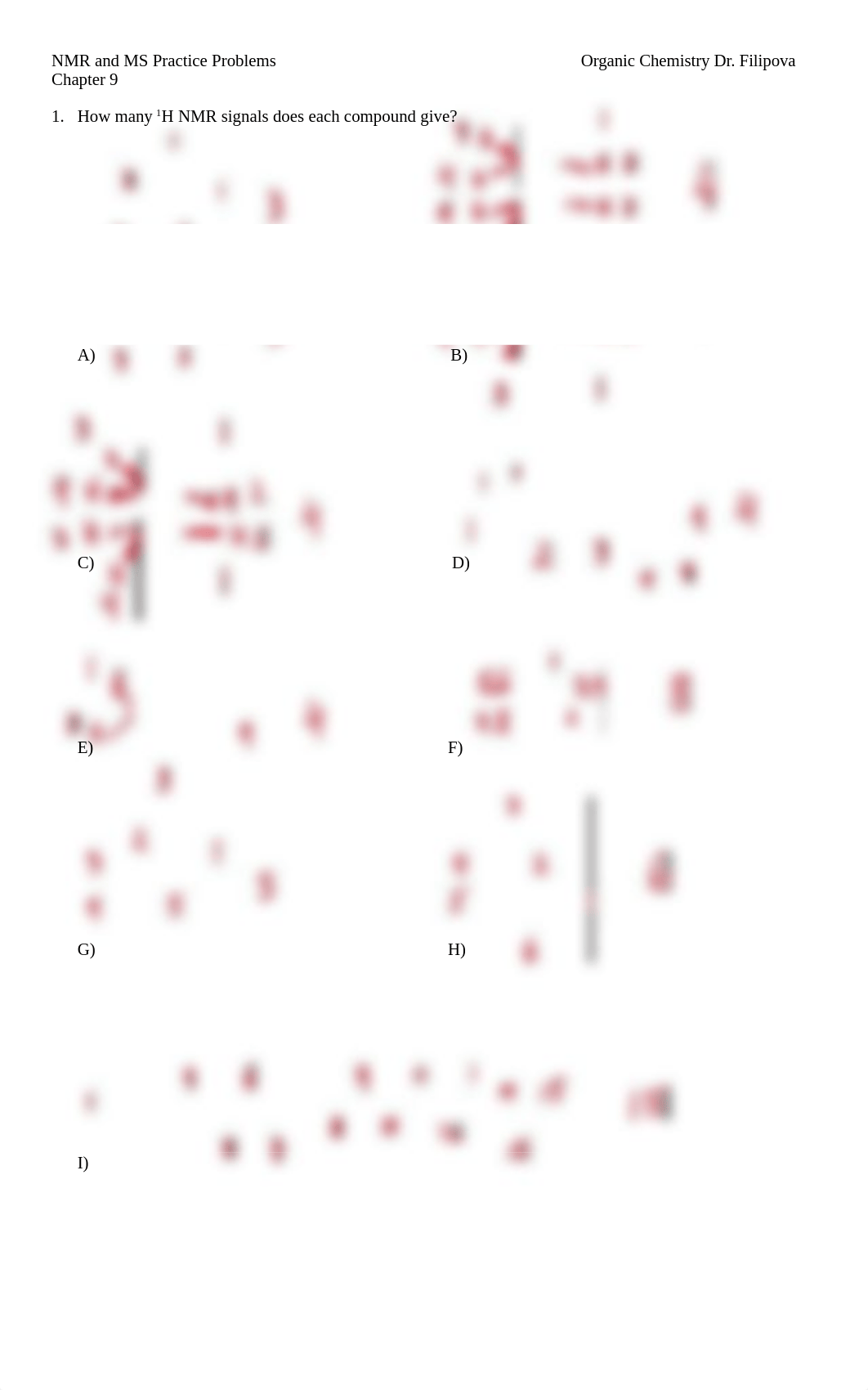 NMR and MS Practice Problems Answers.docx_dzase6pekd0_page1