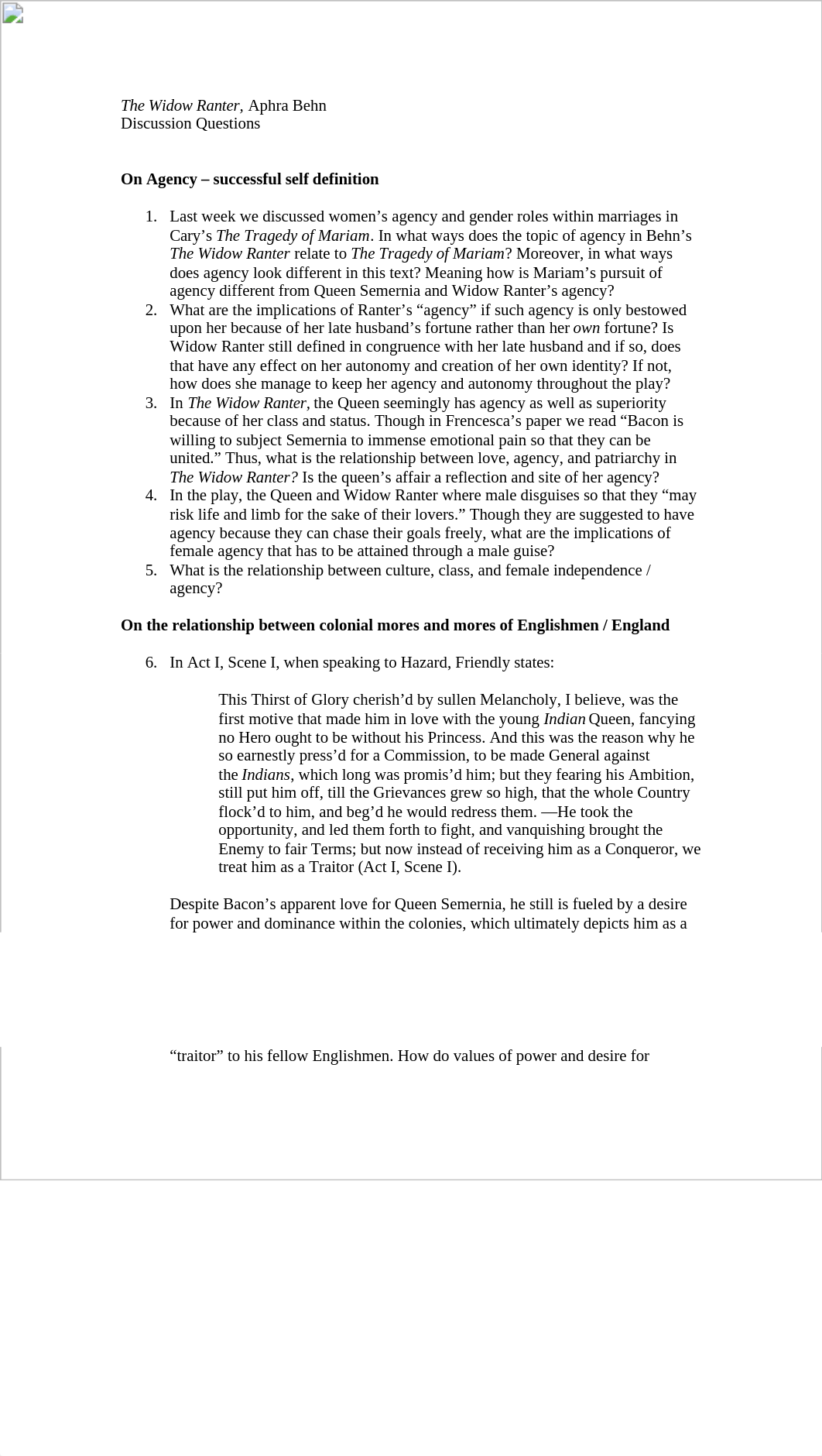 The Widow Ranter Discussion Questions_dzassycqt88_page1