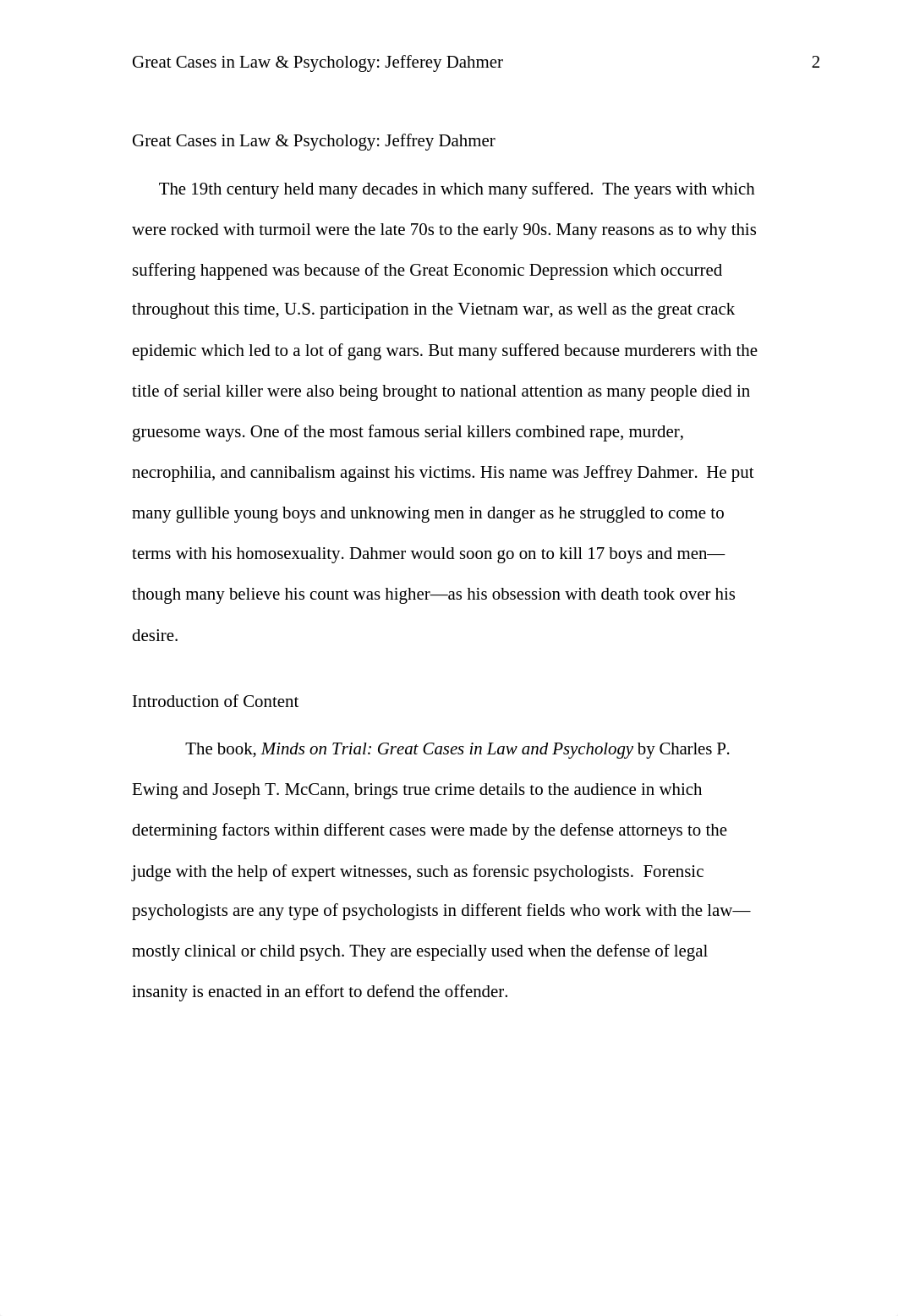 2019 Forensic Psychology Final Paper Jeffrey Dahmer Brianna Perez-Franceschi.doc_dzauy7wfnnu_page2