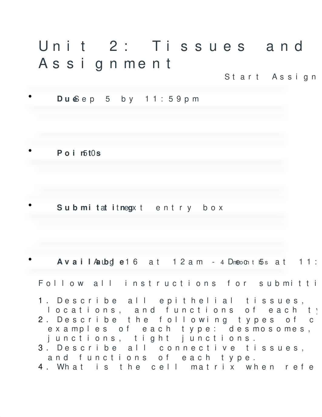 Unit 2 Tissue and the Integumentary Assignment.docx_dzbvnauzpx8_page1