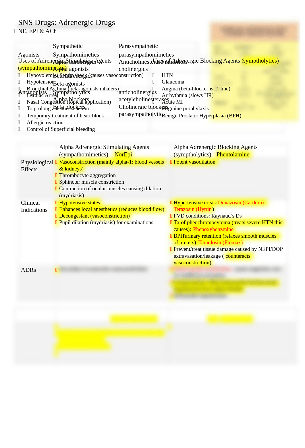 Adrenergic and Cholinergic Drug Charts.doc_dzbztzsfpnt_page1