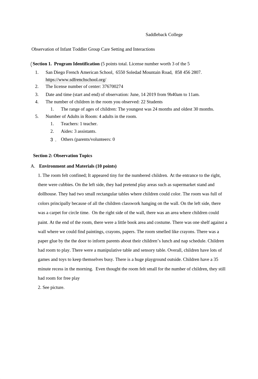 Observation of Infant Toddler Group Care Setting and Interactions WORD.docx_dzc9ob18nz3_page1