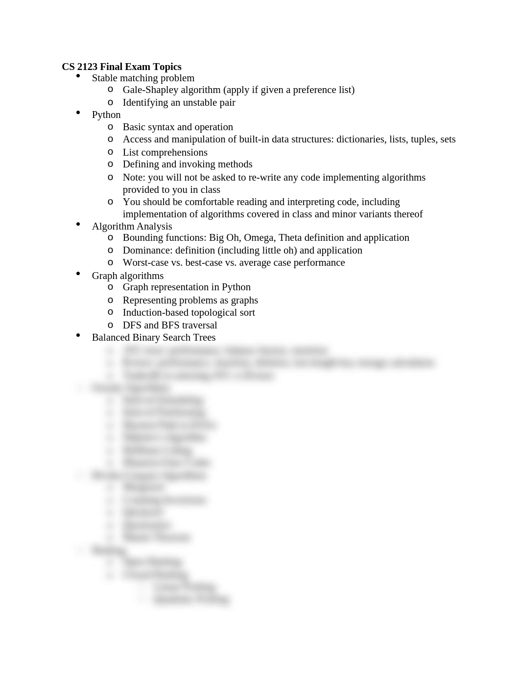 CS 2123 Final Exam Topics Fall 2019 copy.docx_dzcclicio3e_page1