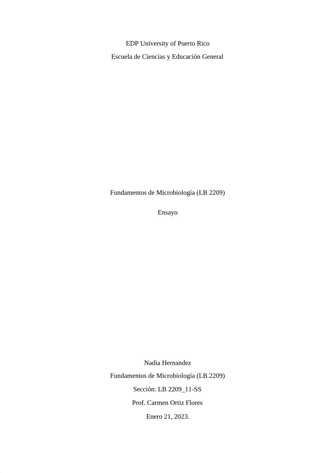 Ensayo - Importancia de las reglas de seguridad en el laboratorio - Nadia Hernandez.docx_dzclalgs0ds_page1