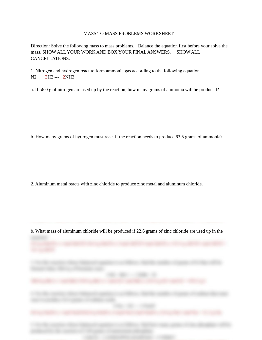 Rampey_MASS TO MASS PROBLEMS WORKSHEET.pdf_dzcz0a4q2zb_page1