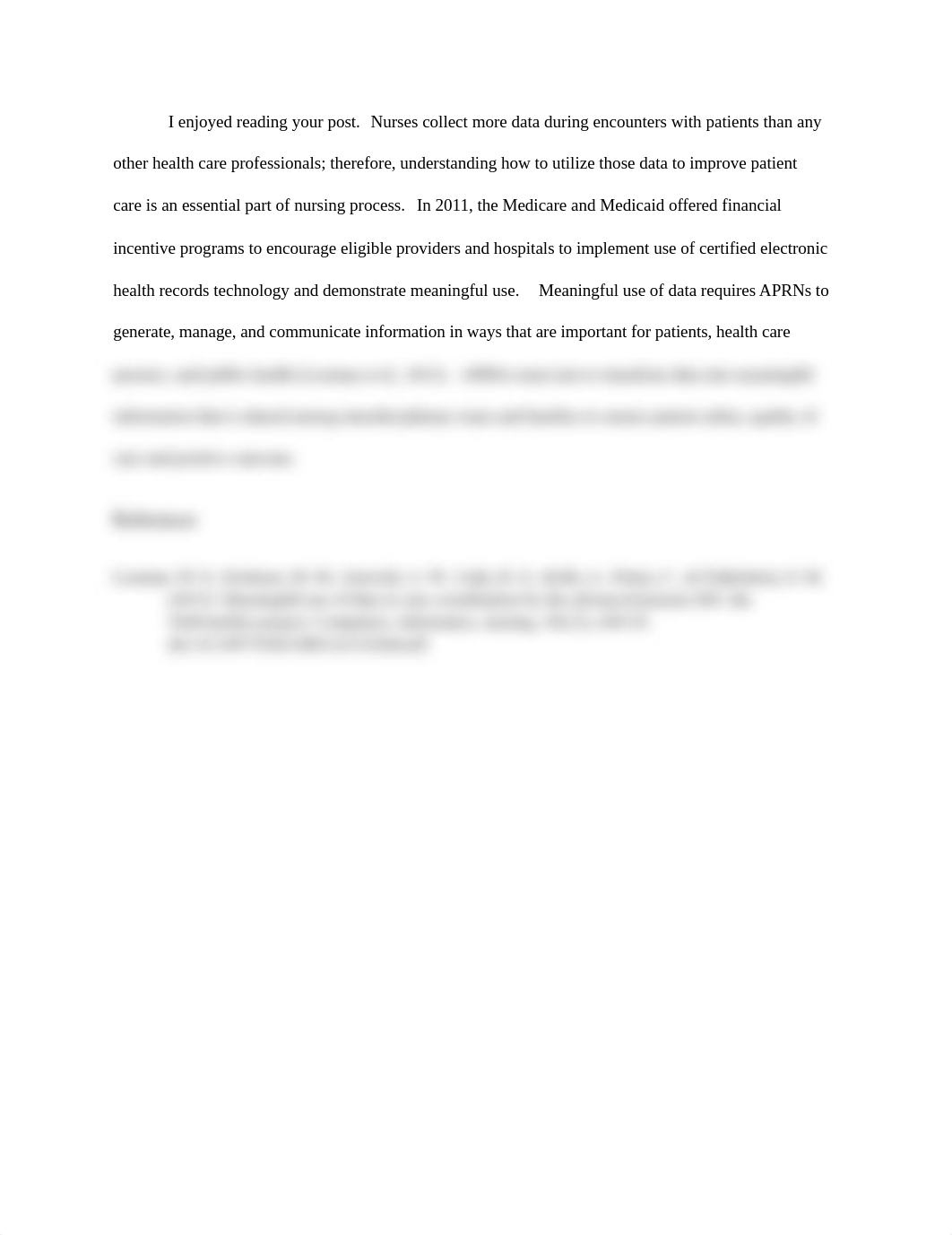 MN 501 Unit 9 Discussion response 2.docx_dzd52e7on9g_page1