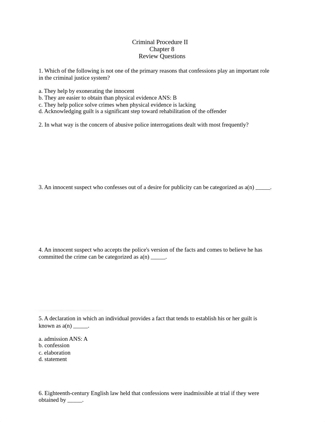 Criminal Procedure II Chapter 8 Review Questions.docx_dzdgyooumgr_page1