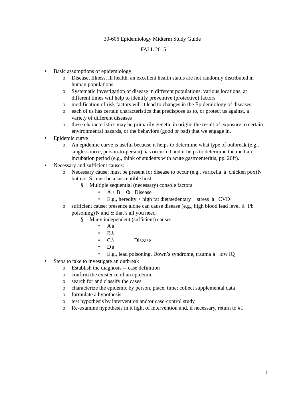 Epidemiology Midterm Study Guide.pdf_dzdovzmxjbe_page1