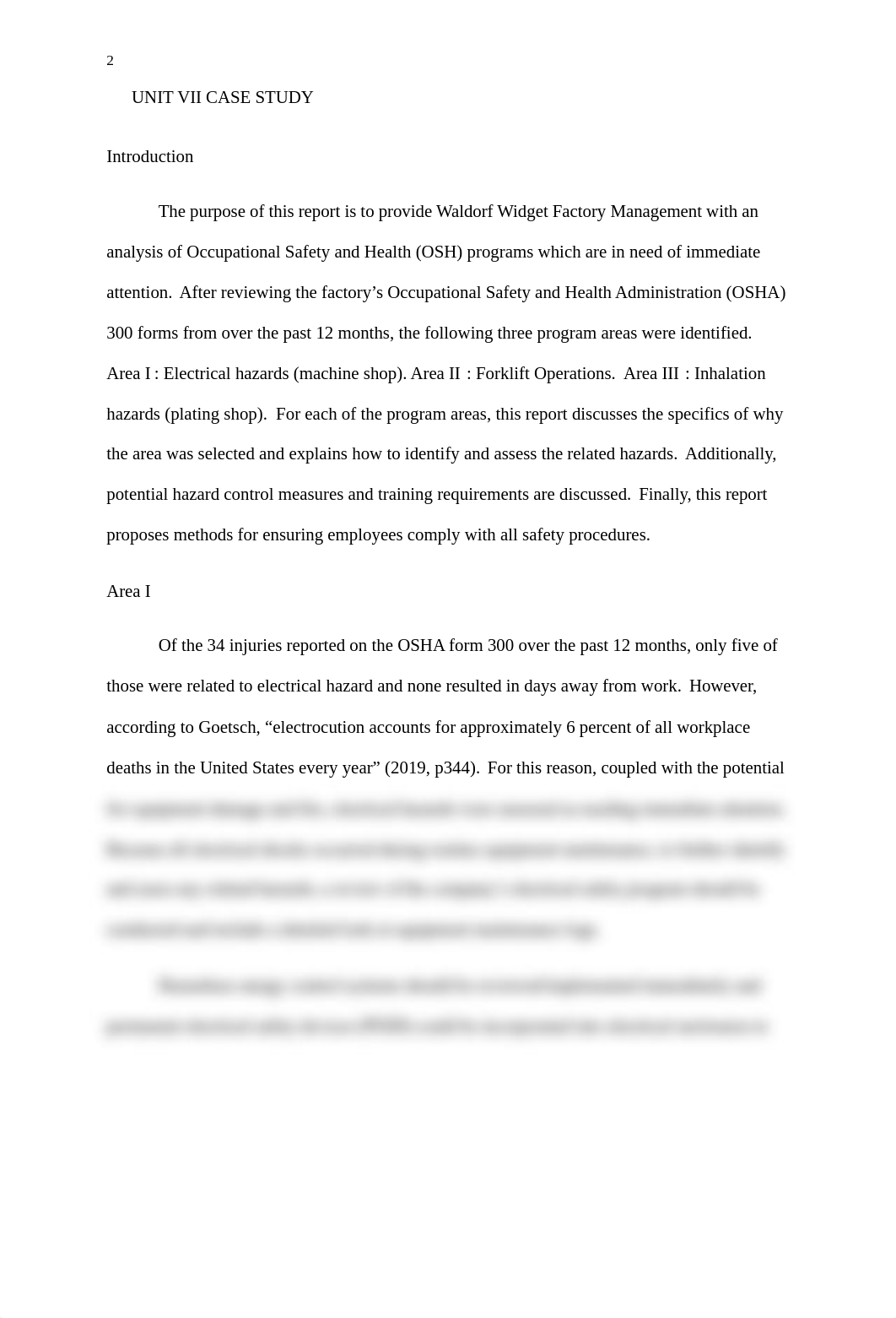 OSH 3001 - Unit VII Case Study Injury and Illness Prevention.docx_dzdpxkgd44v_page2