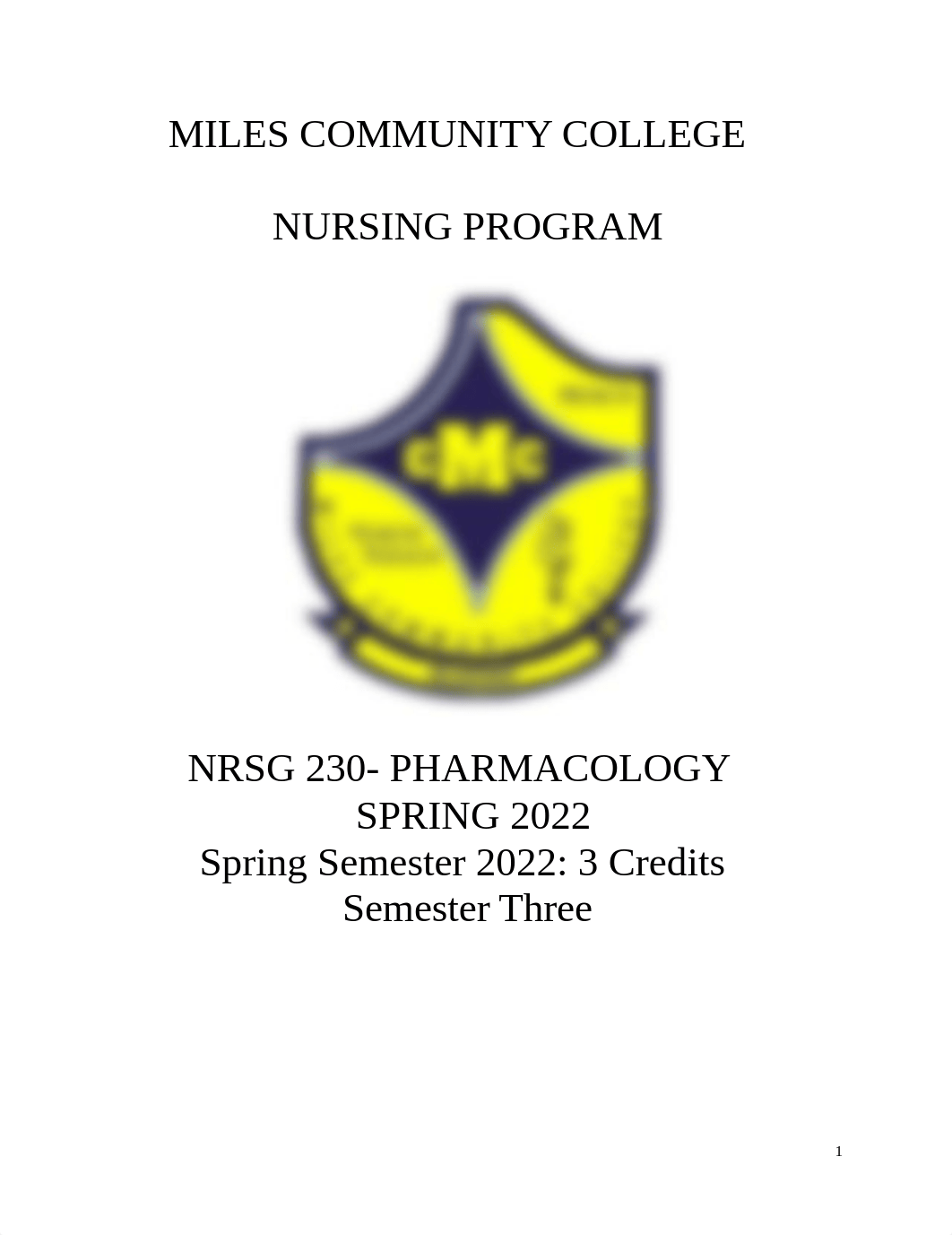 NRSG 230 Pharmacology Course Syllabus Spring 2022.docx_dzegl5x8hom_page1