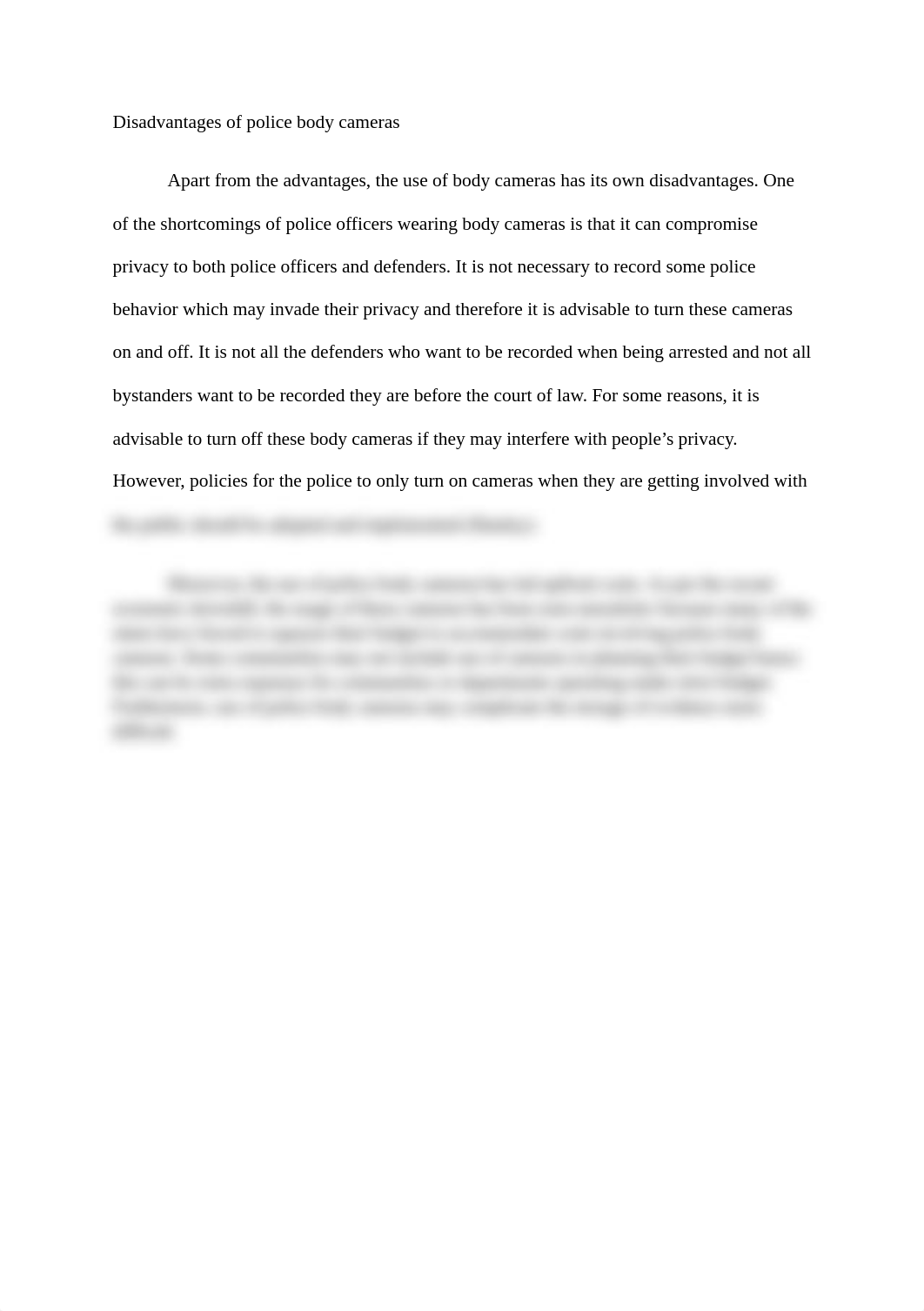 Disadvantages of police body cameras132.docx_dzei7p2ra21_page1