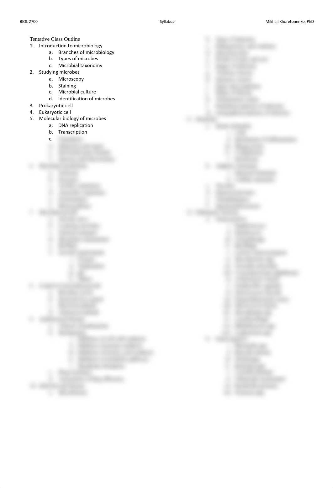 BIOL 2700 syllabus Khoretonenko - summer session.pdf_dzeik5k0jx9_page2