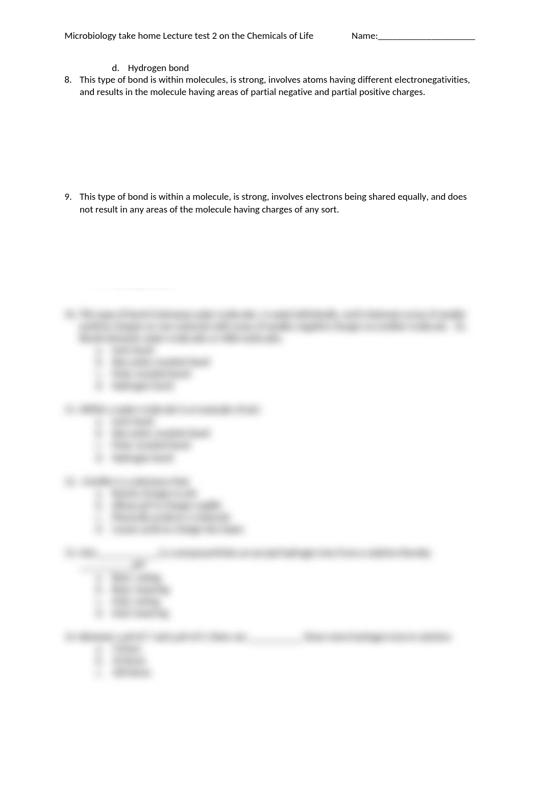 Microbiology Lecture test 2 on the Chemicals of LifeName (1).docx_dzeme8uxk55_page2