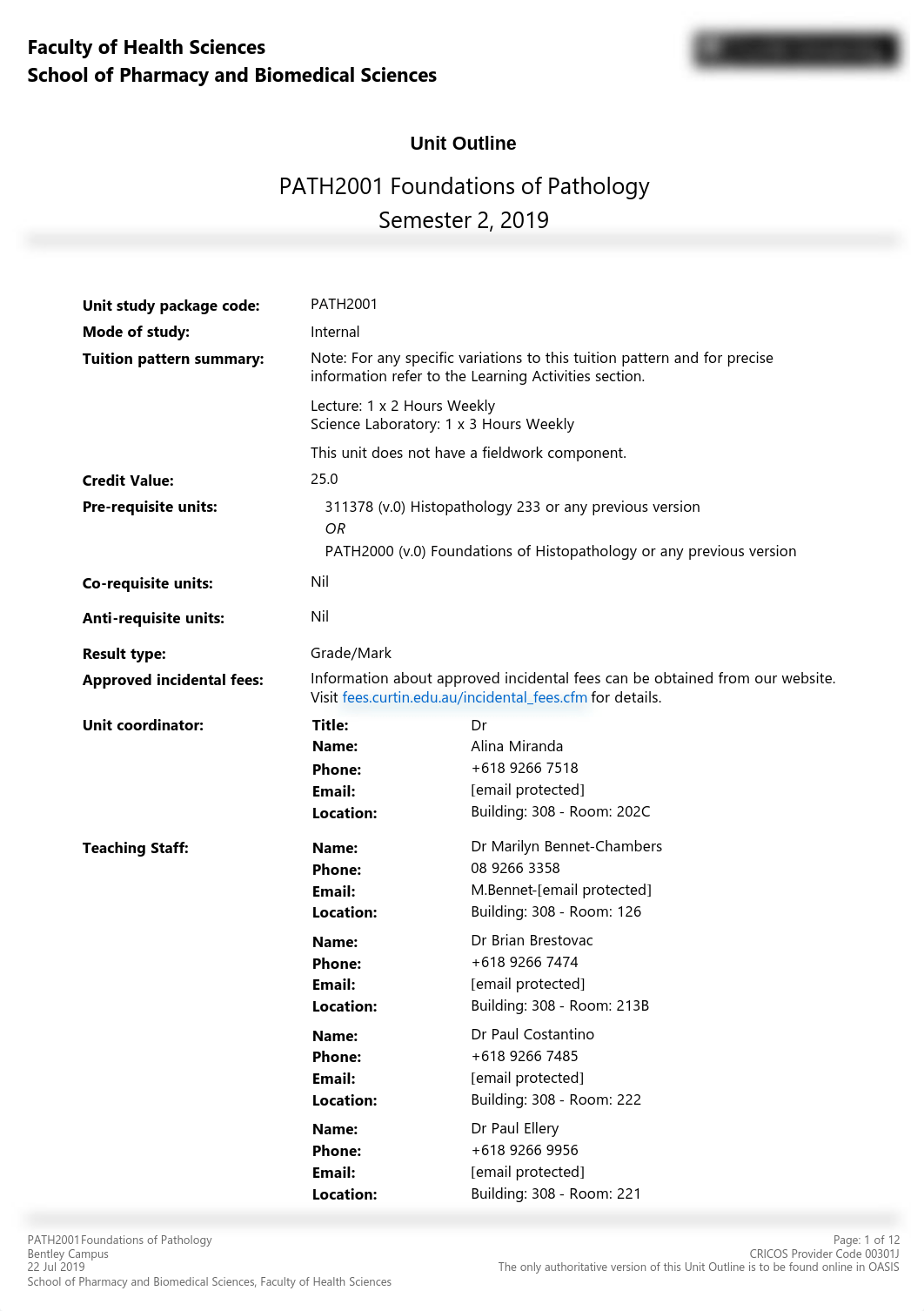 PATH2001 Foundations of Pathology Semester 2 2019 Bentley Campus INT.pdf_dzex851mf10_page1