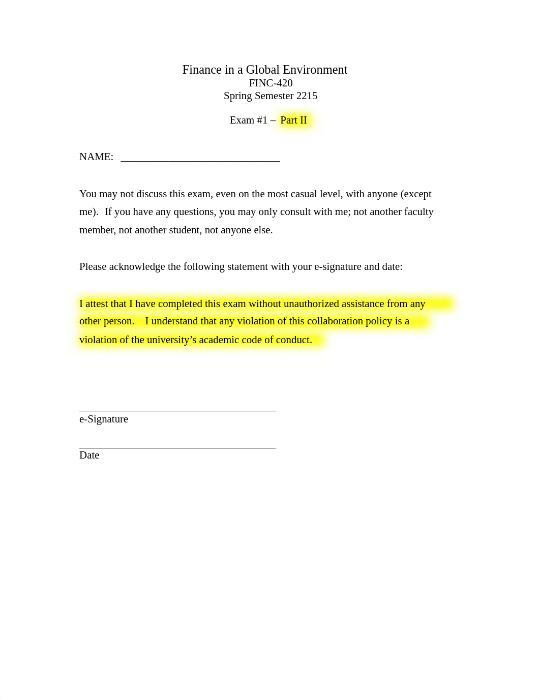 FINC-420-01 Exam #1 - PART II Short Answer.docx_dzf0on8y6vn_page1