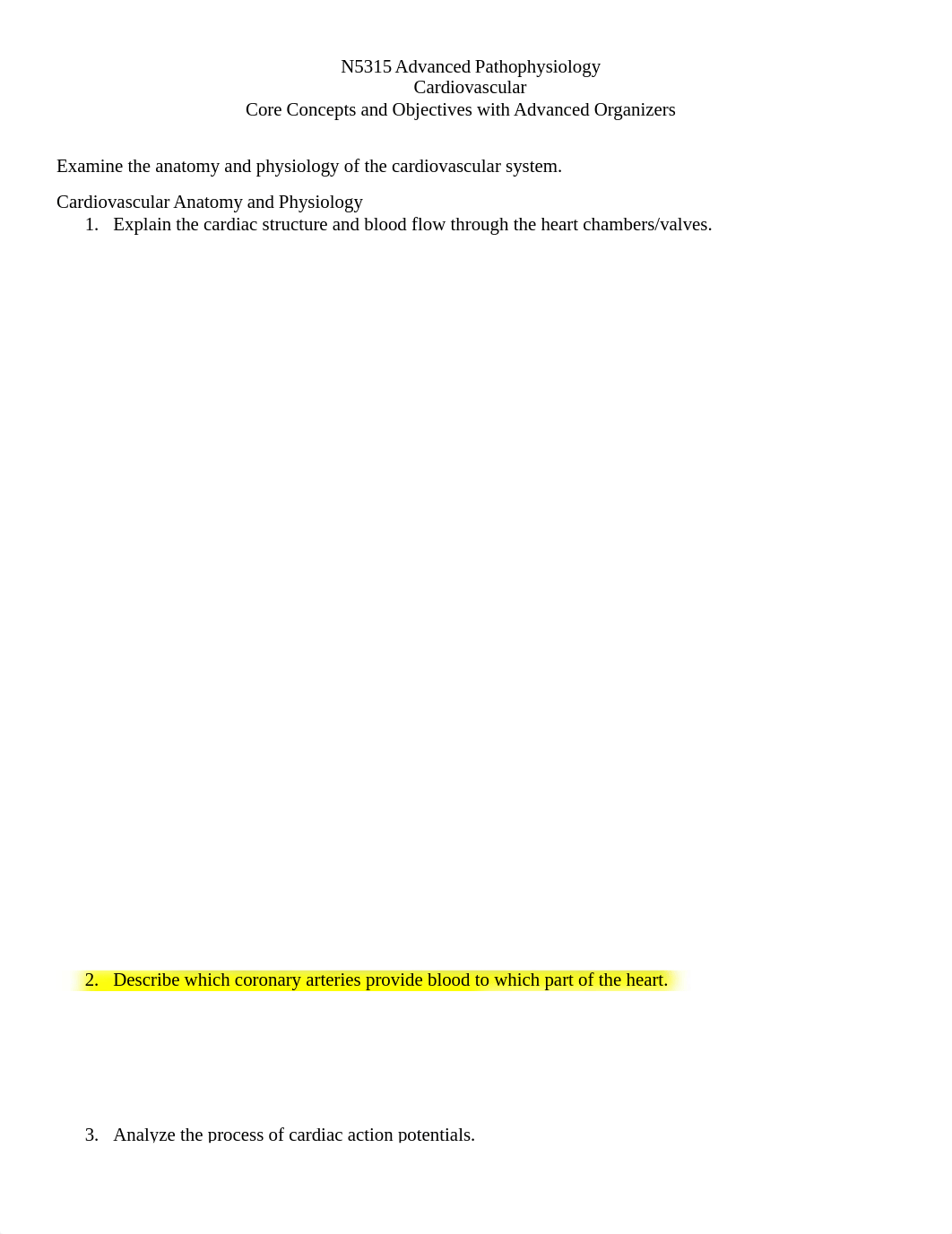 N5315 M5 Cardiovascular Core - Study Guide .docx_dzfemtaqhgy_page1