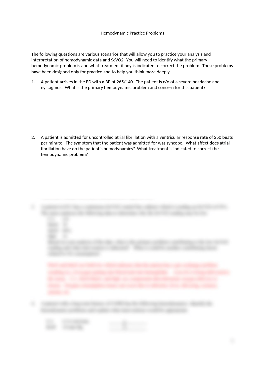 Hemodynamic Practice Problems #2.docx (answer key)(2).docx_dzfnxxbvxft_page1