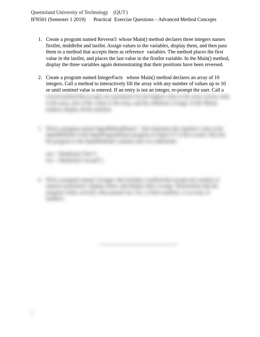 IFN501 Practical Questions Week 7_AdvancedMethodConceptss.docx_dzfo3p4mcls_page1