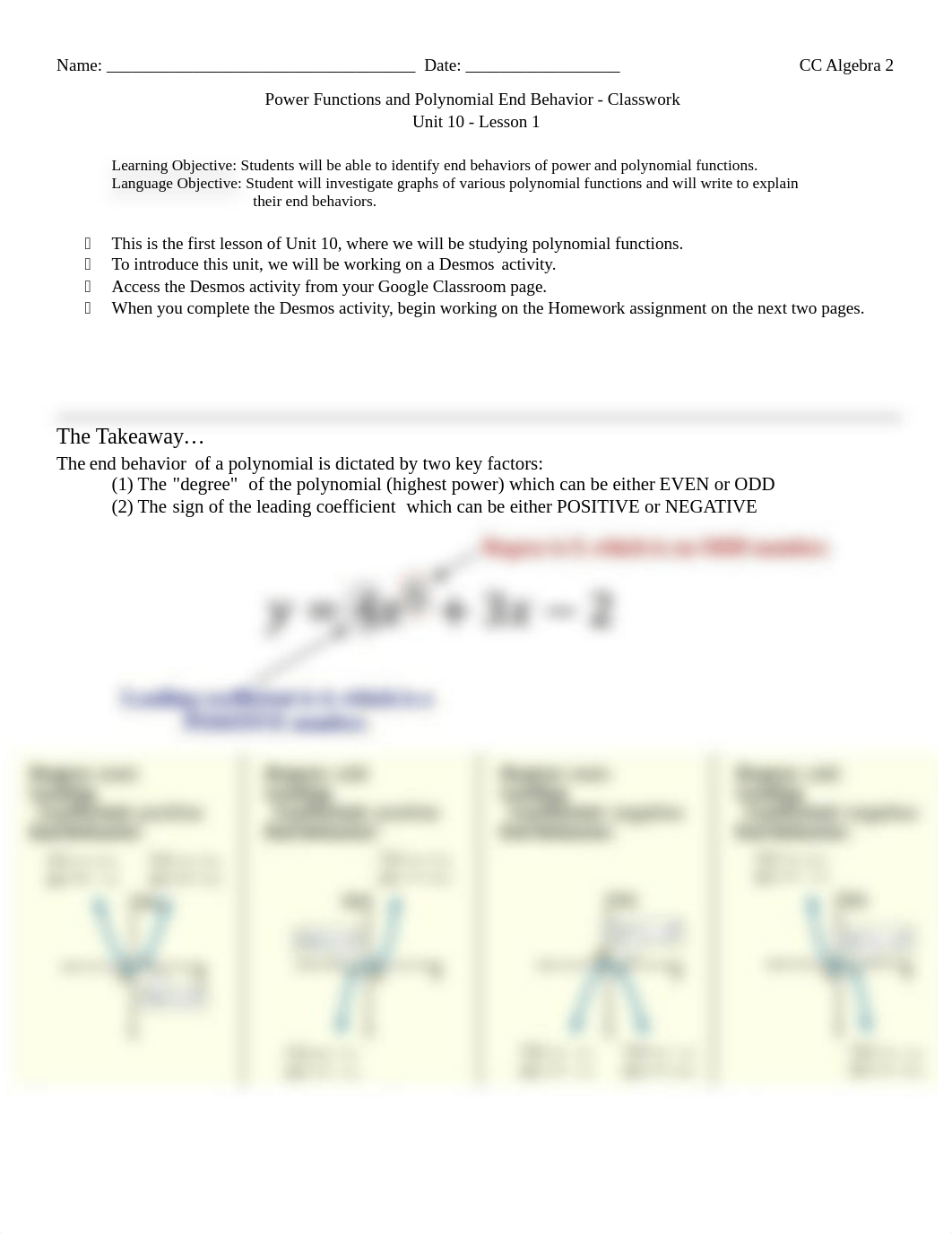 10.1 - Power Functions and Polynomial End Behavior HW.pdf_dzfsfl5rkkp_page1