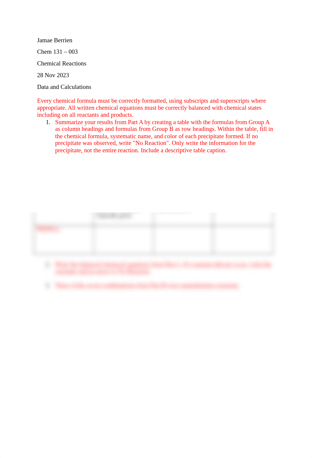 131 - Chemical Reactions Lab Report - Copy.docx_dzg4uzfldhm_page1